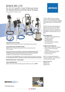 Binks Paint Spray Equipment - Industrial Spray Concepts